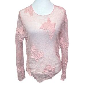 Karen Kane Mesh Butterfly Blouse